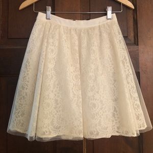 Lace and Tulle Ballerina Style Circle Skirt